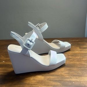 Marc Fisher Womens Lukey Open Toe Wedge Sandals Shoes